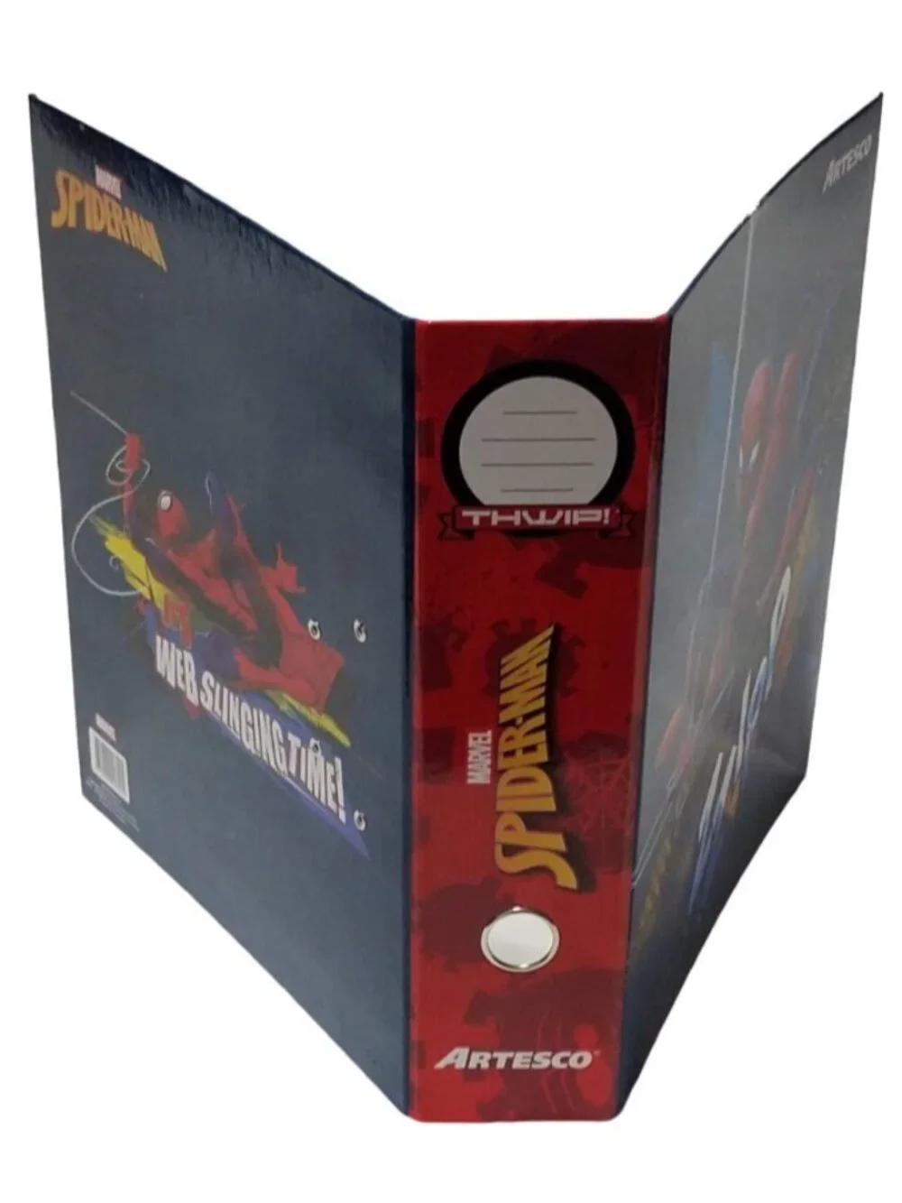 Marvel Spider-Man 2-Ring Lever Arch File Folder Artesco Web-Slinging Binder NEW